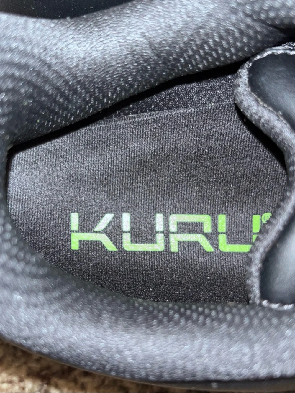 KURU Quantum 2.0 Women’s 8.5 Wide Jet Black Slate Gray Comfort Walking Shoes